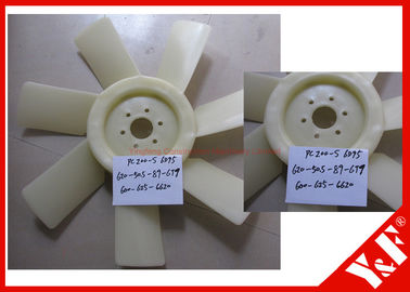 6D95 इंजन कोमात्सु खुदाई स्पेयर पार्ट्स के लिए फैन ब्लेड 600-625-6620 PC200-5 शीतलक