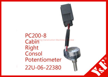 कोमात्सु खुदाई इलेक्ट्रिक भागों PC200-8 केबिन सही Consol तनाव नापने का यंत्र 22U-06-22380