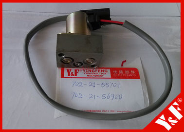 702-21-55701 / 4148012 कोमात्सु खुदाई भागों PC200 - 7 हाइड्रोलिक मेन पंप सोलनॉइड वाल्व